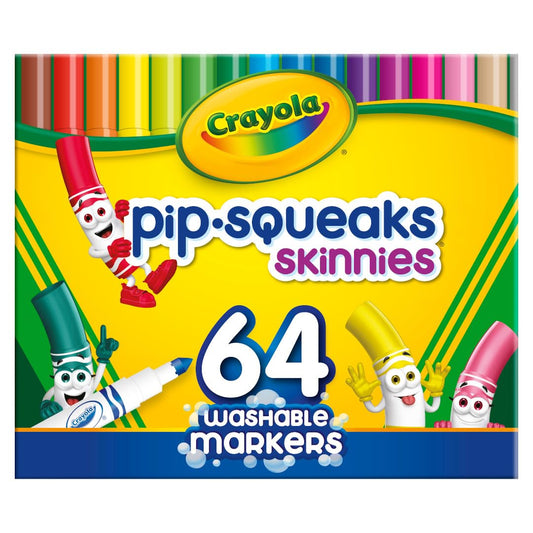 Crayola Pip Squeaks Washable Coloring Book Markers, 8 count