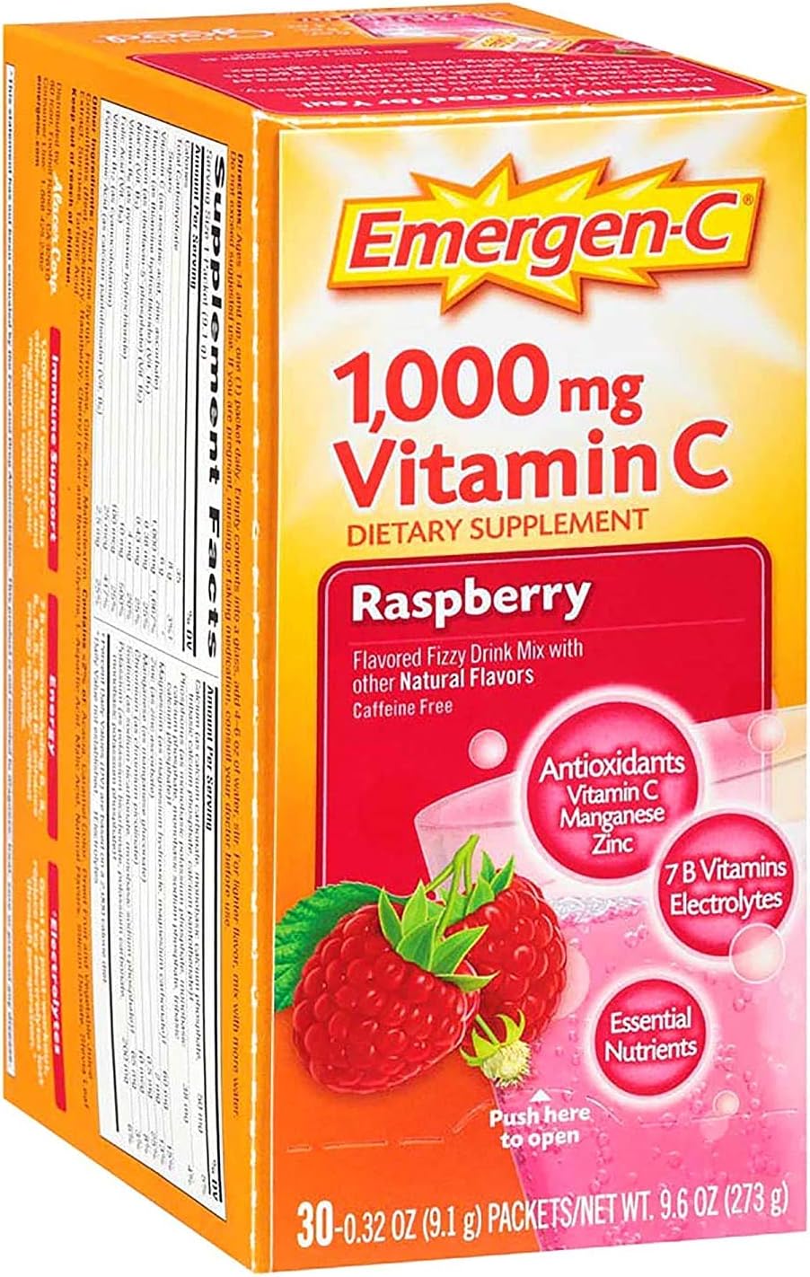 EMERGEN-C ENERGY+ BLUEBRRY ACAI PWD 18CT