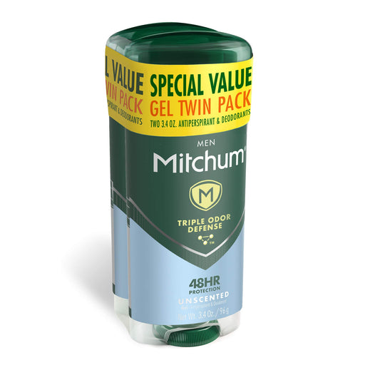 MITCHUM ODOR DEF MEN UNSCENT DEO 2X3.4OZ