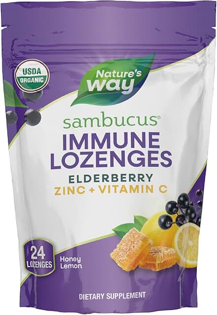 NATURE'S WAY ZINC LOZ,SAMBUCUS,MINT