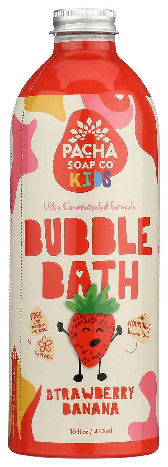 Pacha Soap Co BUBBLE BATH, STRAWBERRY BANANA