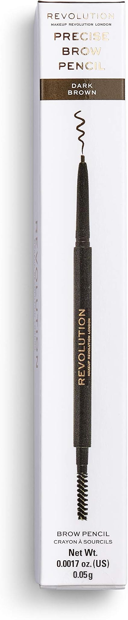 REVOLUTION Precise Brow Pencil - Warm Medium Brown, 0.001 oz
