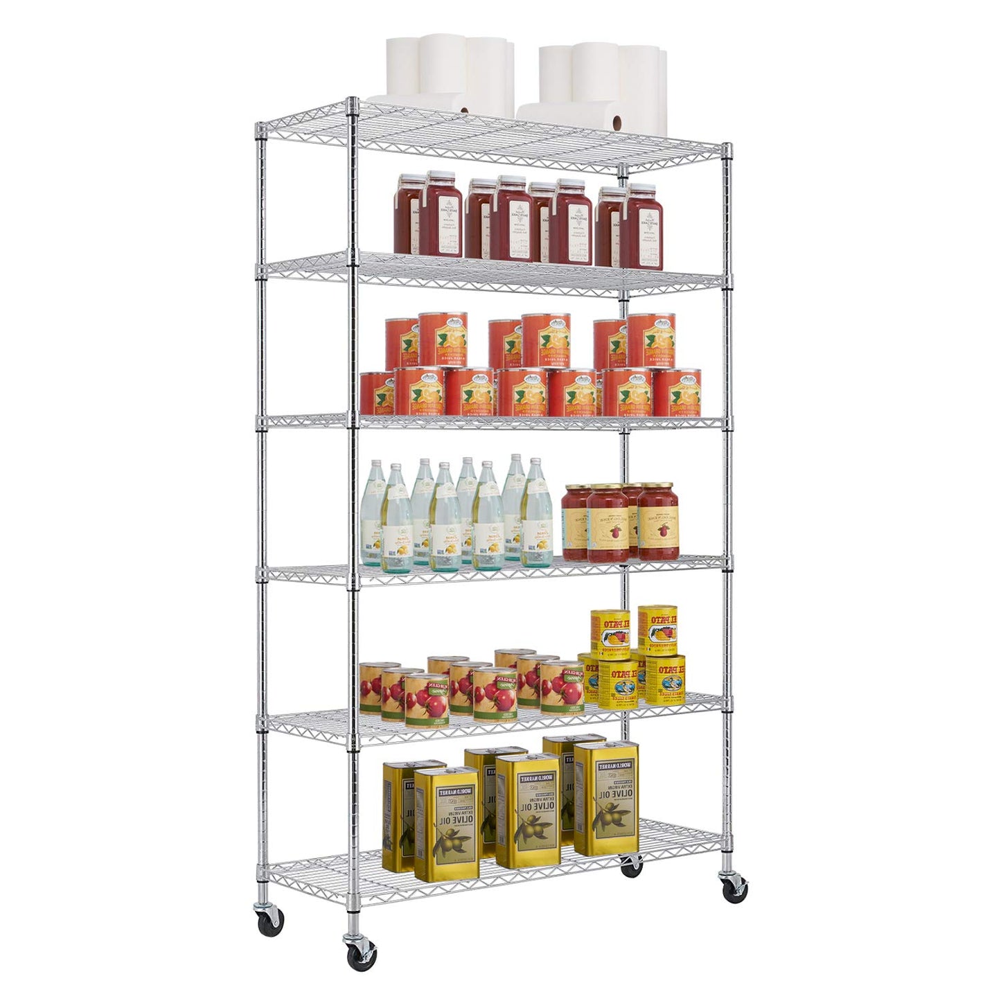 WIRE SHELF 18"X48" GALV STEEL 2 CT DS