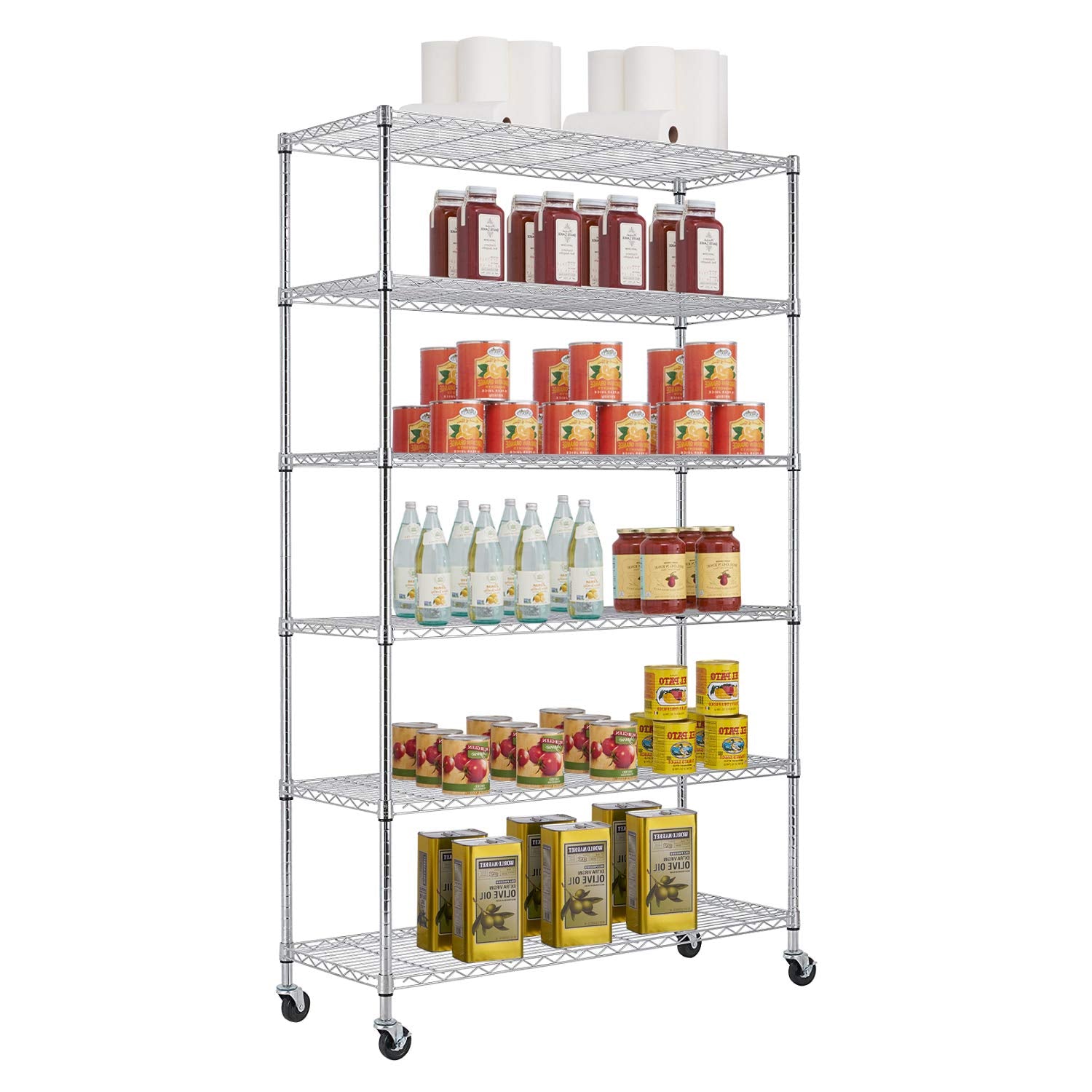 WIRE SHELF 18"X48" GALV STEEL 2 CT DS