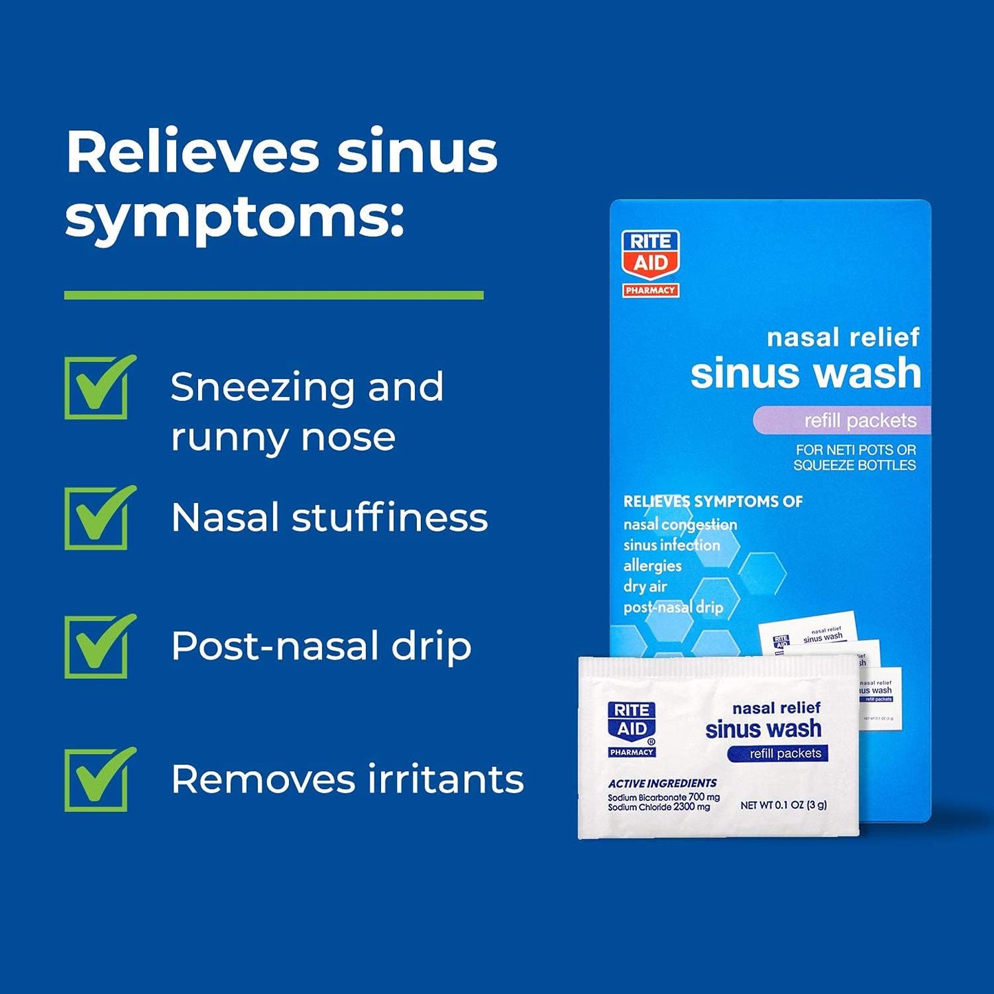 SINUS RINSE REFILL PACKET 100CT