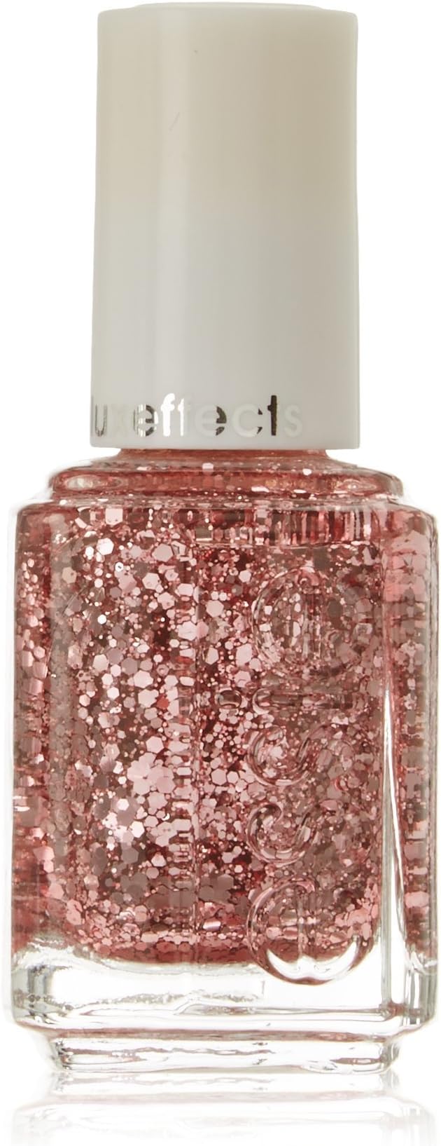 essie luxeffects salon-quality nail polish, vegan, pink glitter, A Cut Above, 0.46 fl oz