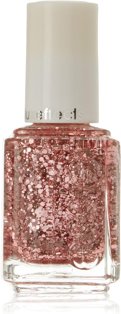 essie luxeffects salon-quality nail polish, vegan, pink glitter, A Cut Above, 0.46 fl oz
