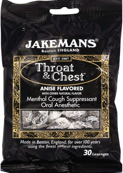 JAKEMANS LOZENGE,THRT&CHEST,PPRMNT