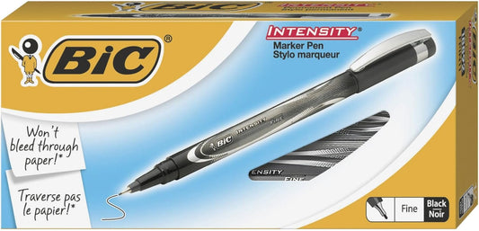 BiC Intensity Fine Point Permanent Markers - Black, 2 count