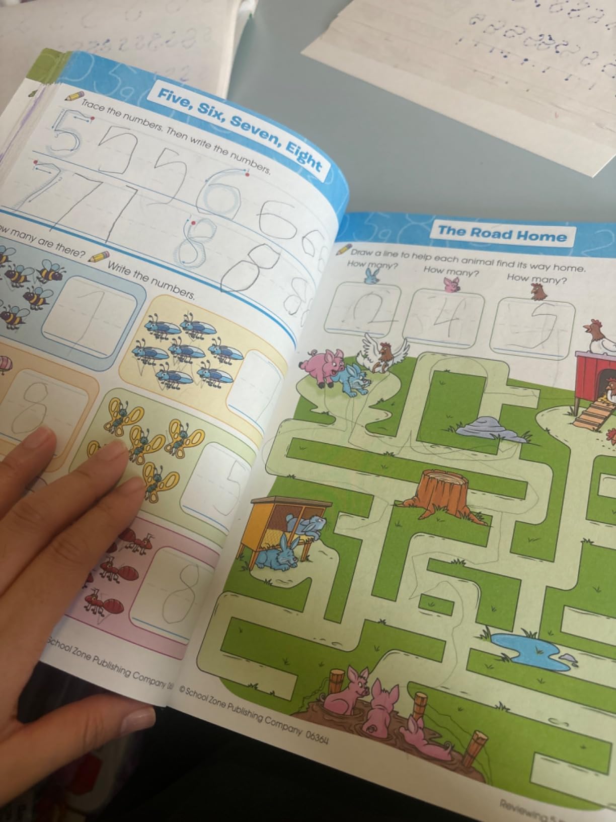 School Zone Math Readiness Grades K-1 Workbook