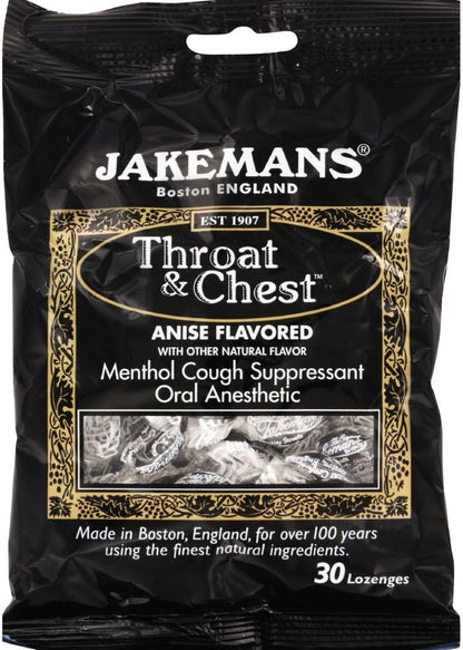 JAKEMANS LOZENGE,THROAT&CHST,ANISE