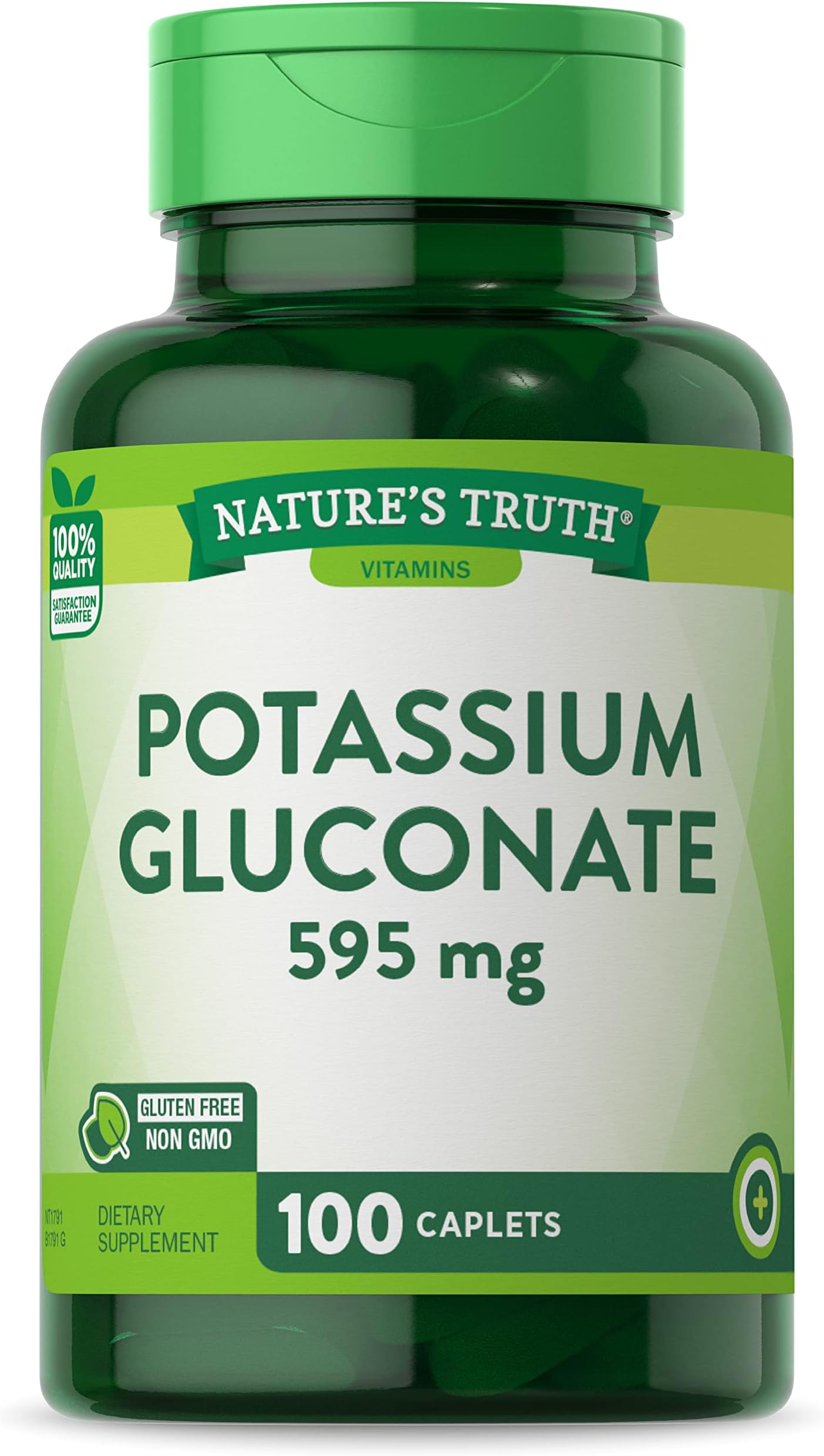 POTASSIUM GLUCO 99MG TAB 100CT NAT BNTY