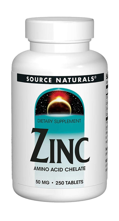 ZINC 50 MG CHELATED TABS 100CT NAT TRU