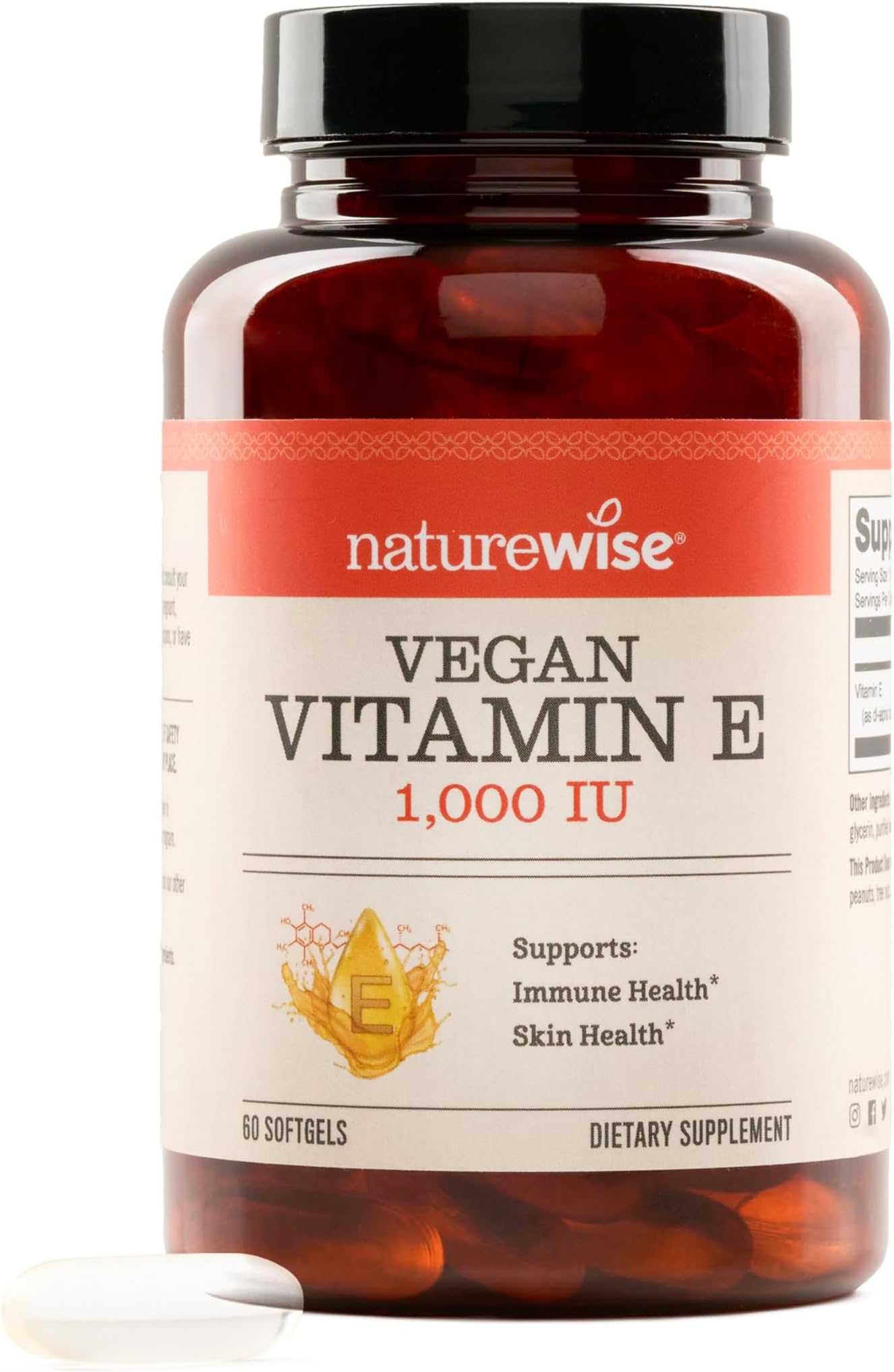 VIT E 1000IU DL-ALPHA SG 60CT NAT BOUNTY
