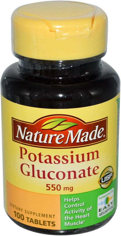 POTASSIUM GLUCO 99MG TAB 100CT NAT BNTY