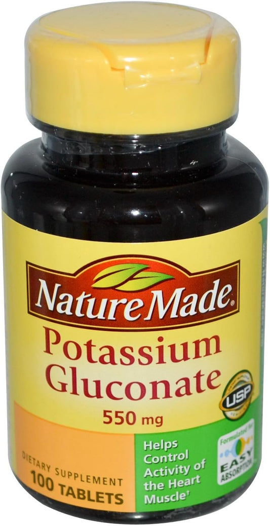 POTASSIUM GLUCO 99MG TAB 100CT NAT BNTY