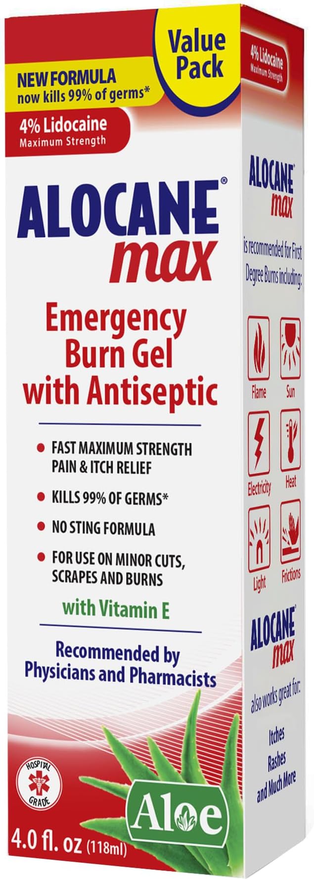 ALOCANE EMRG BURN PA 4% 10 MS