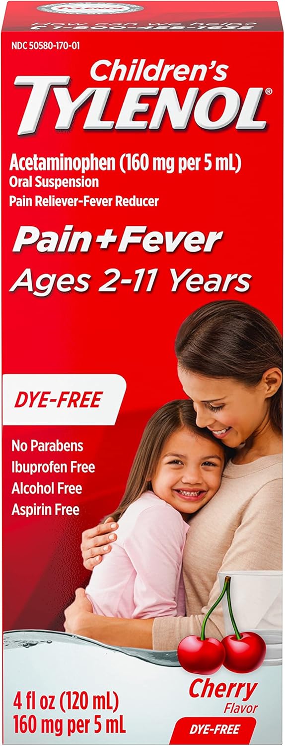 TYLENOL CHILD DYE FREE CHERRY SUSP 4OZ