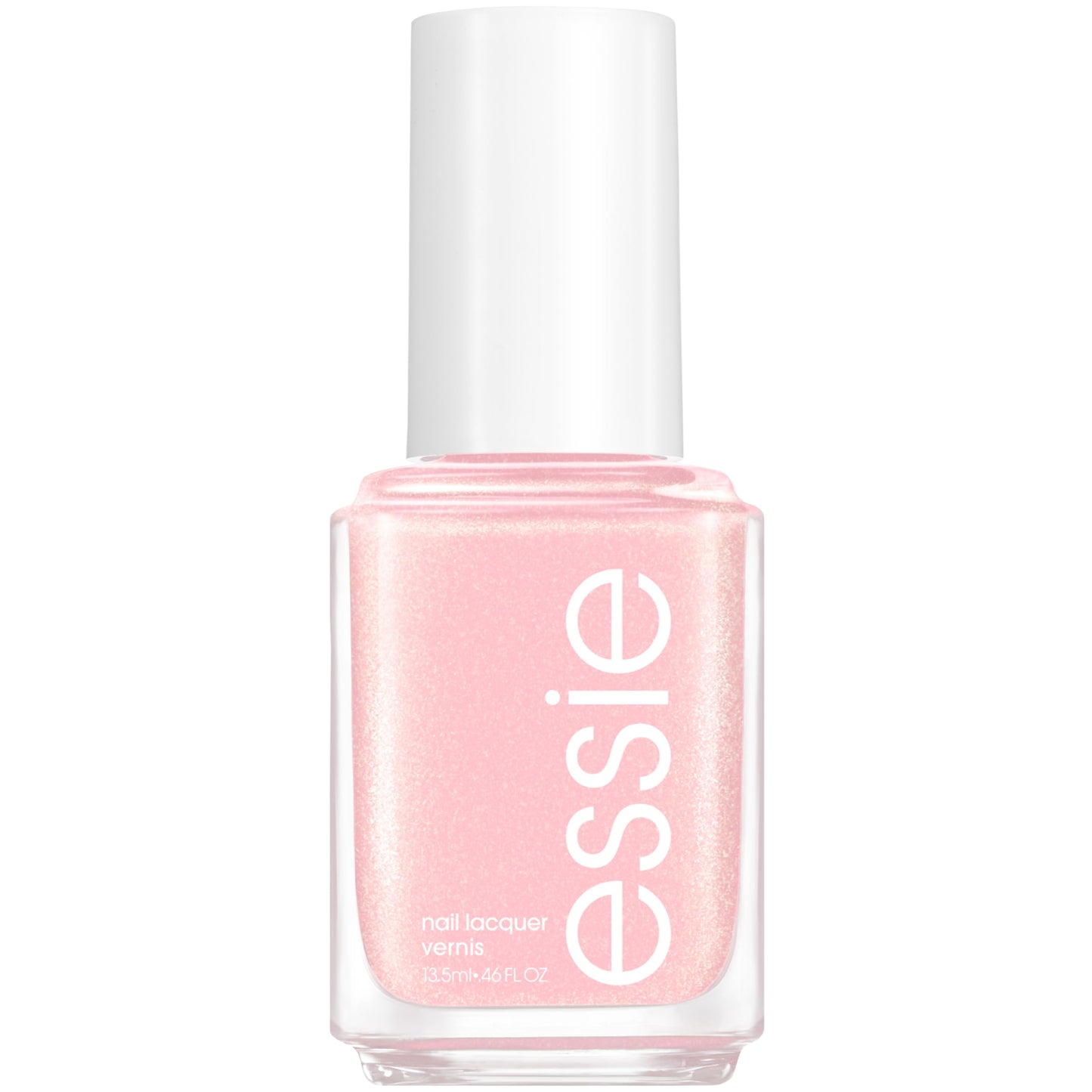 essie salon-quality nail polish, vegan, iridescent pink, Birthday Girl, 0.46 fl oz