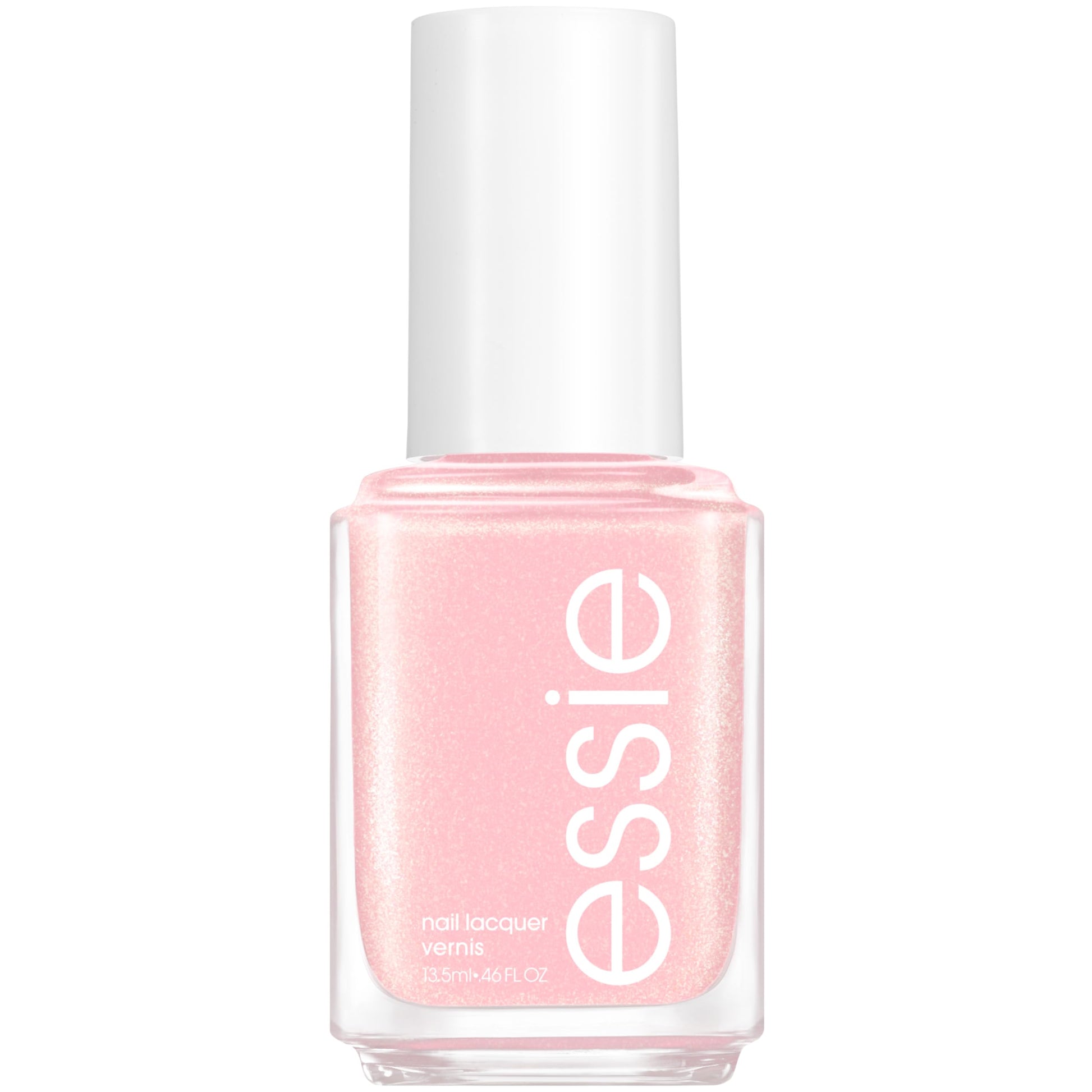 essie salon-quality nail polish, vegan, iridescent pink, Birthday Girl, 0.46 fl oz