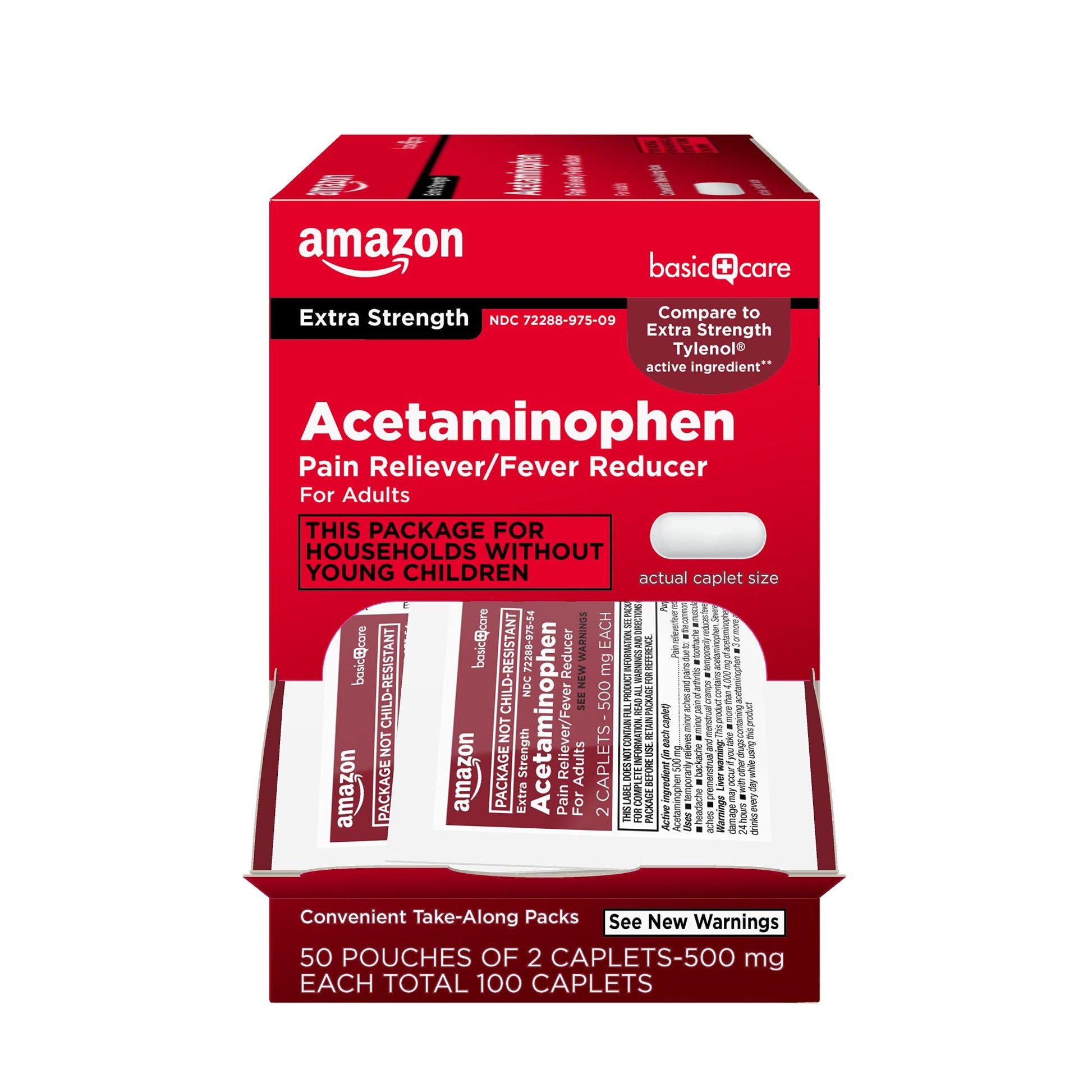 ACETAMINOPHEN 500 MG CPL 50