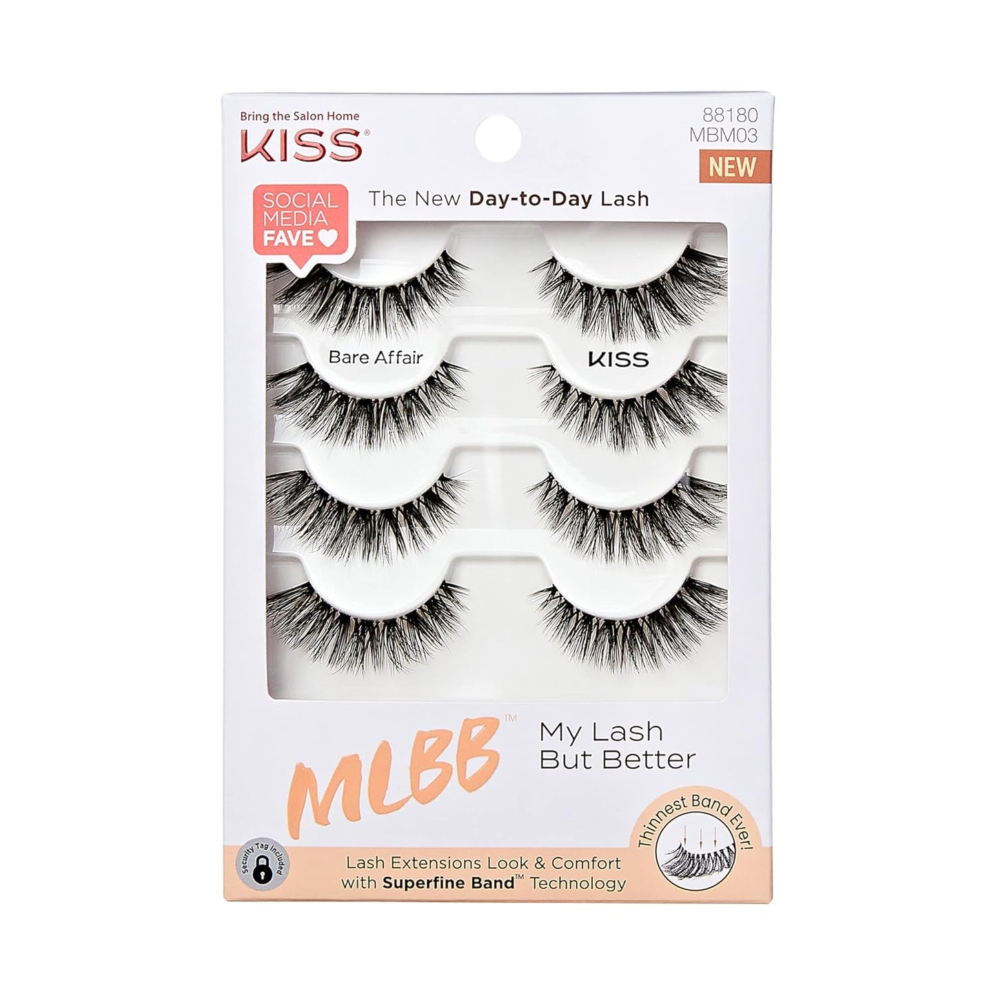 KISS My Lash But Better Strip Lashes - Still Touch, 4 pairs