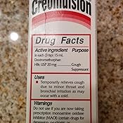 CREOMULSION ADULT COUGH SYR FORMULA 4 OZ