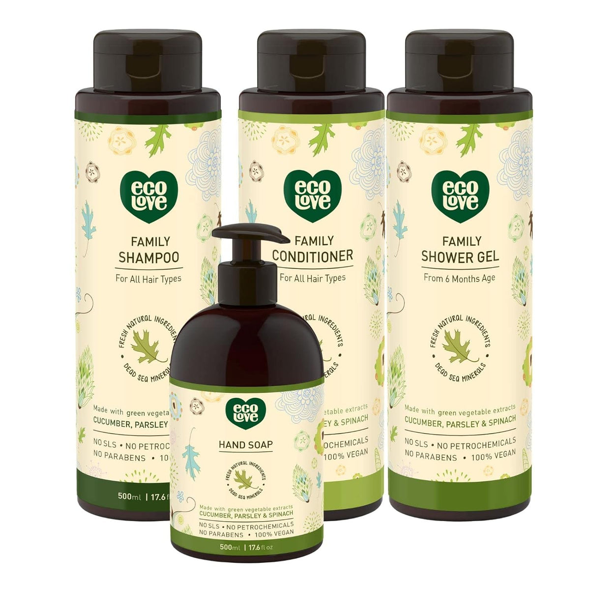 ECOLOVE SHAMP,GREEN VEG FAMILY