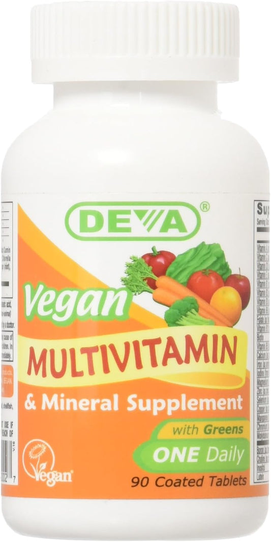 DEVA VEGAN VITAMINS MULTIVIT W/IRON,VEGAN