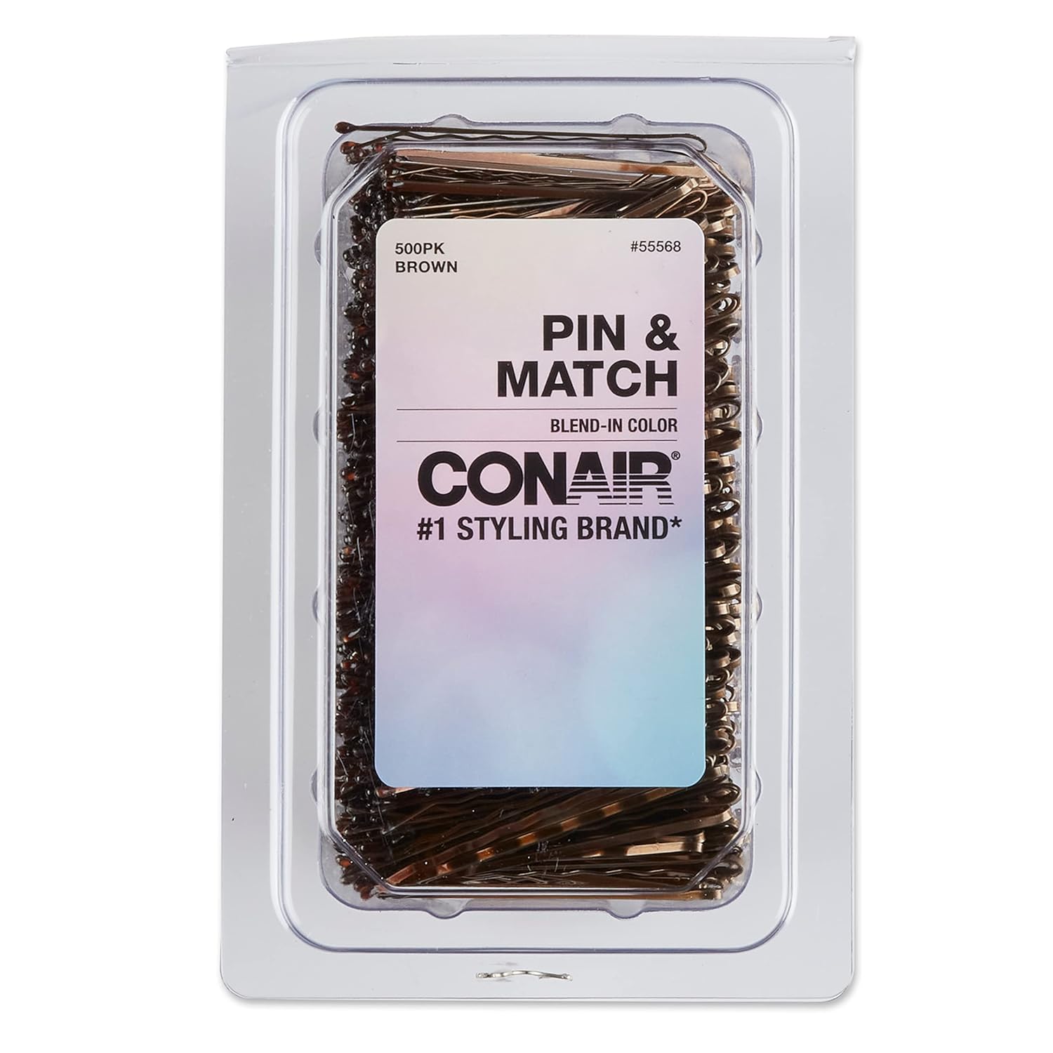CONAIR Soft Touch Multi Pack Bobby Pins - Brown, 60 count
