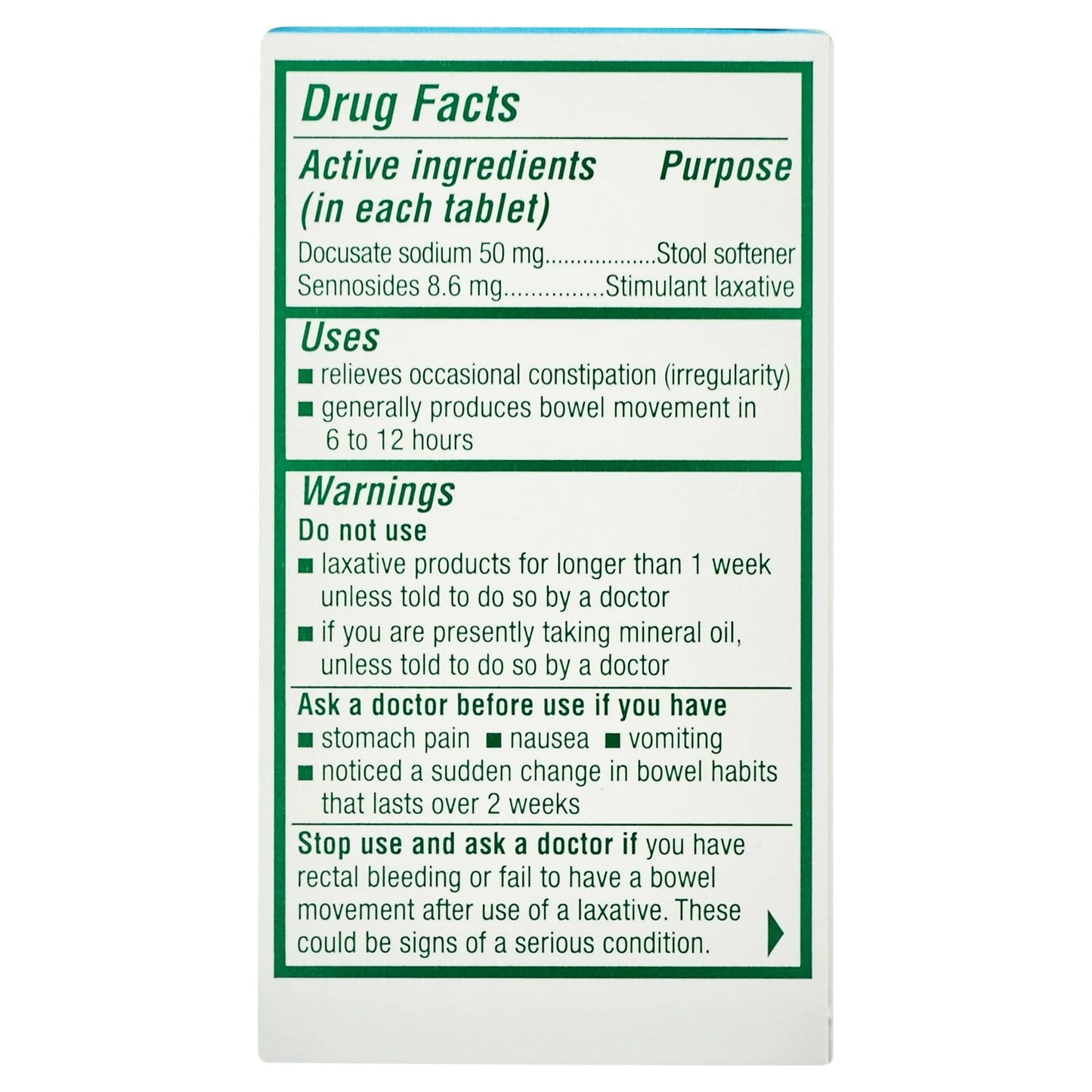COLACE 2-IN-1 TABLETS 60CT