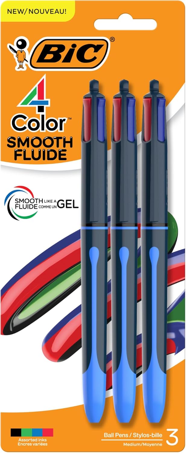 BiC Smooth 4 Color Retractable Ballpoint Pen