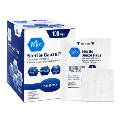 GNP GAUZE PAD 2X2IN STERILE 10CT