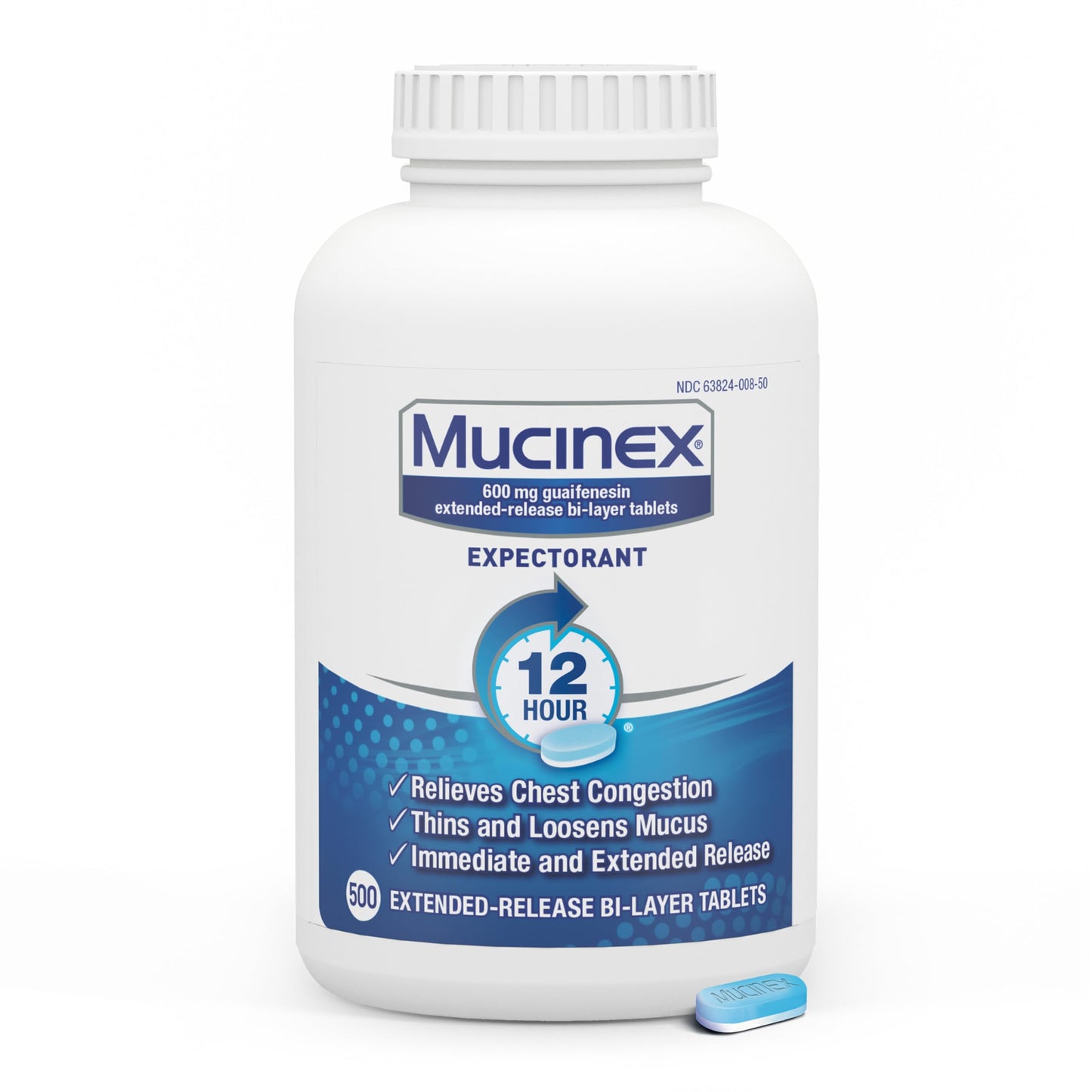 MUCINEX GUAIF 600 MG ER TAB 100 UD AHP