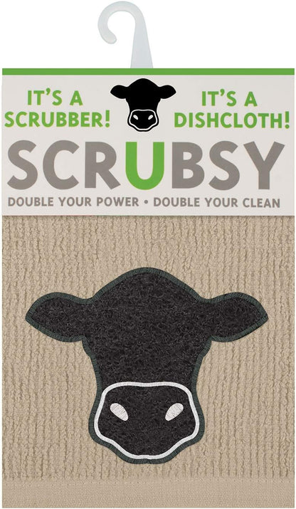 MUkitchen Scrubsy 12"x12" 100% Cotton Dishcloth & Scrubber - Pineapple