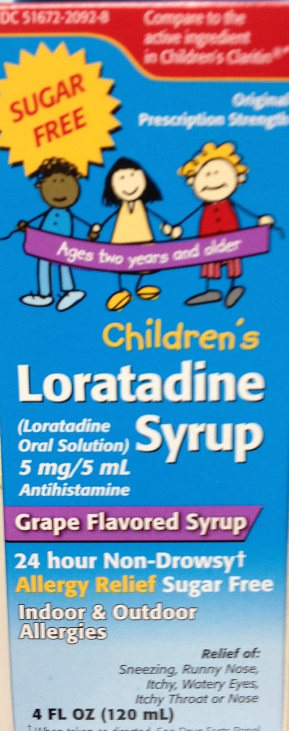 GNP LORATADINE 5MG-ML SF GRAPE SOL 120ML