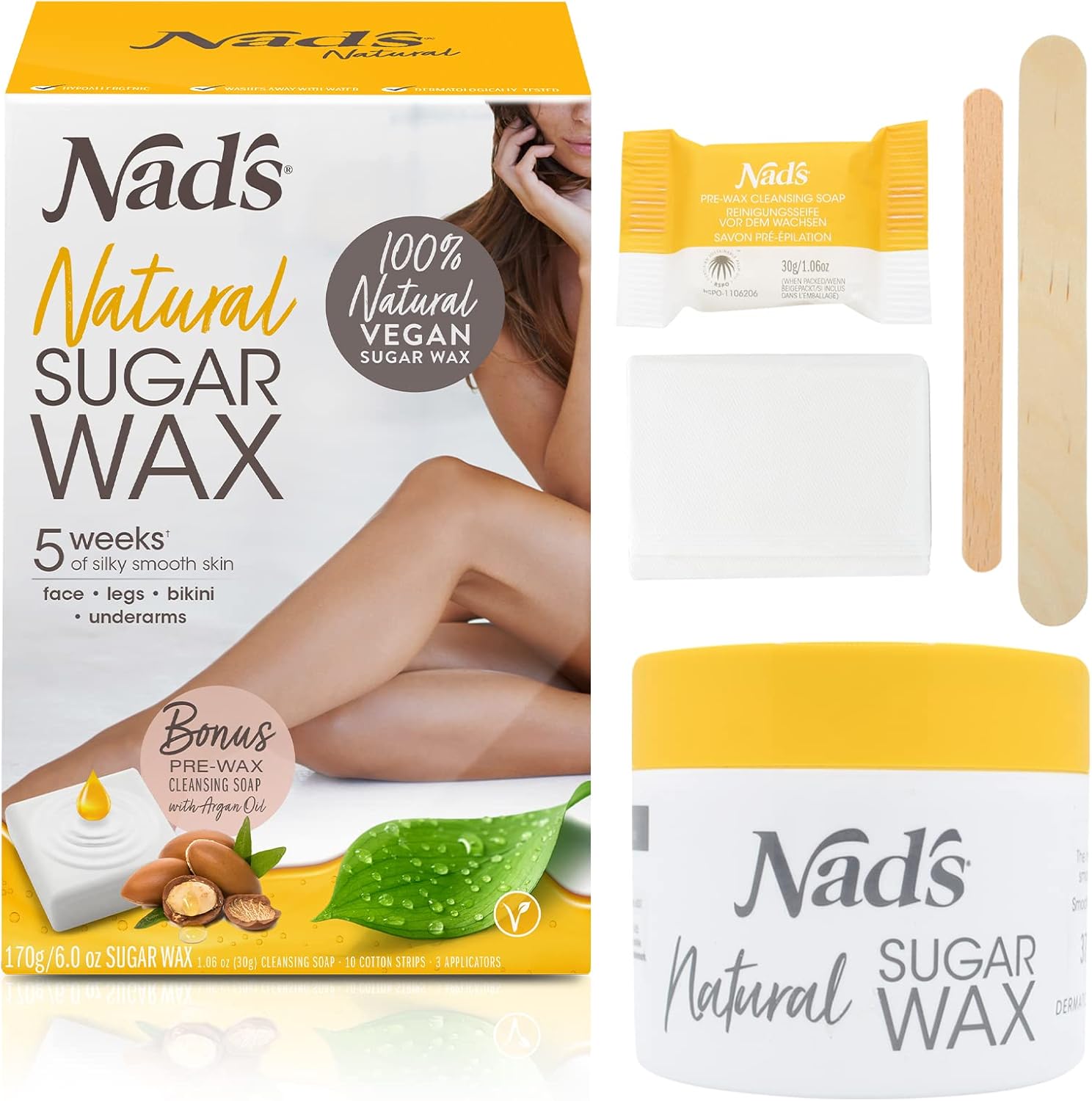 NADS SUGAR WAX KT NATURAL