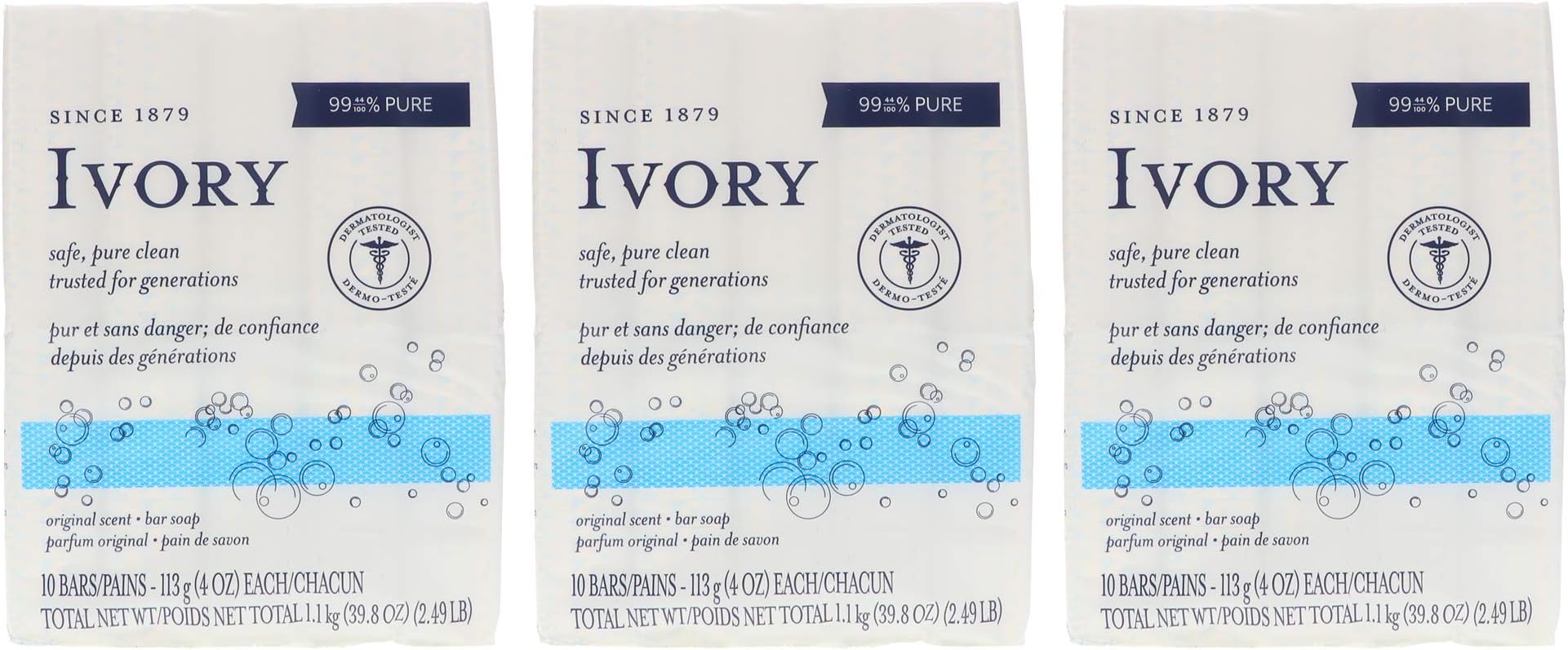 IVORY SOAP BR 3X3.1OZ