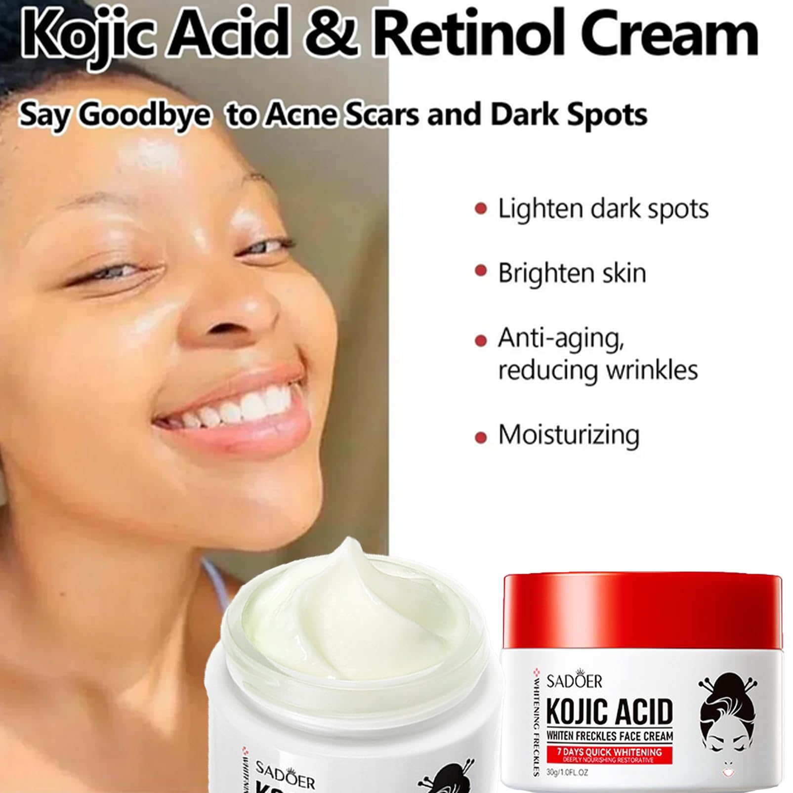 Brown Spot Night Cream; with Kojic Acid