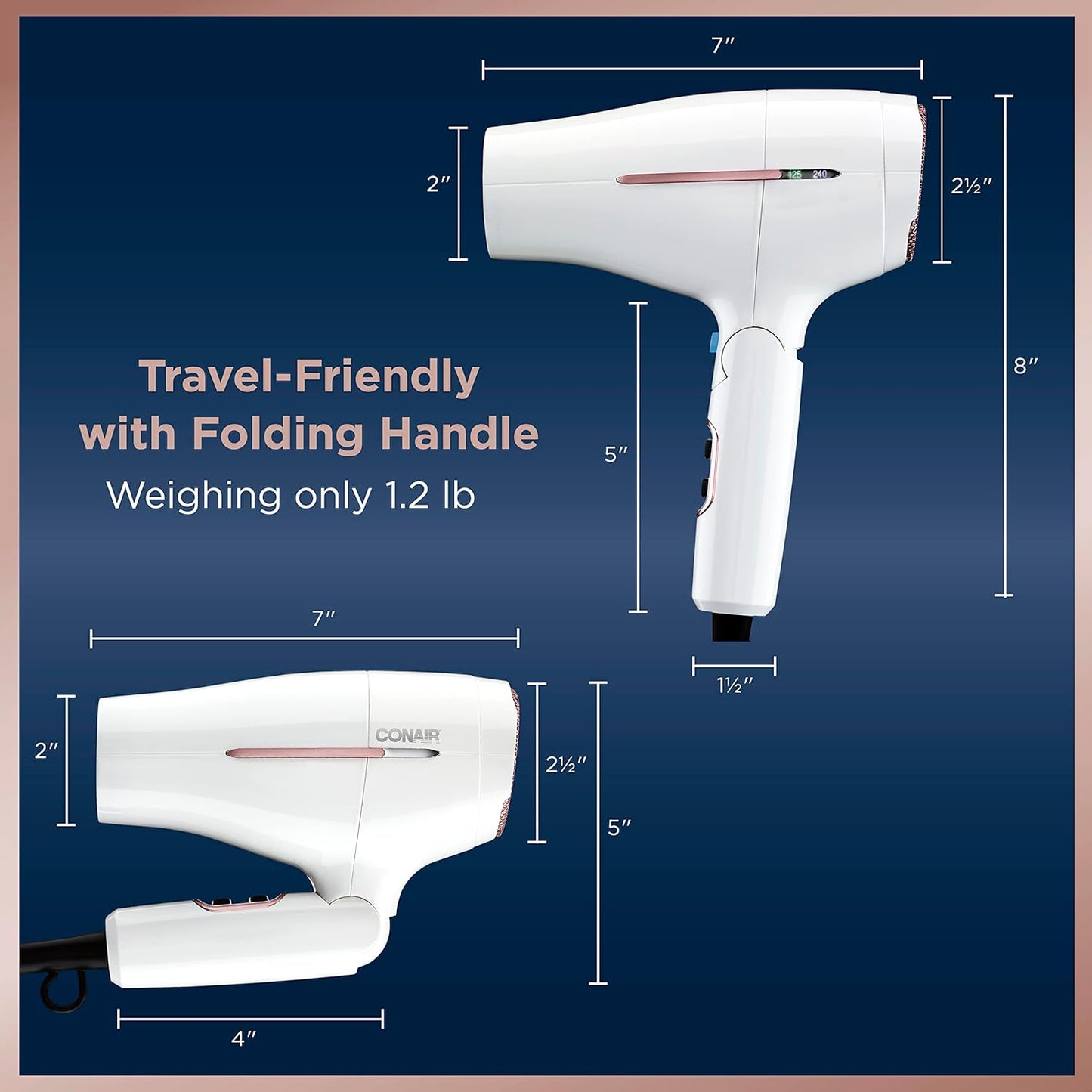 Conair Travel Smart Style Duo 2 in-1 Iron for Hair & Clothing