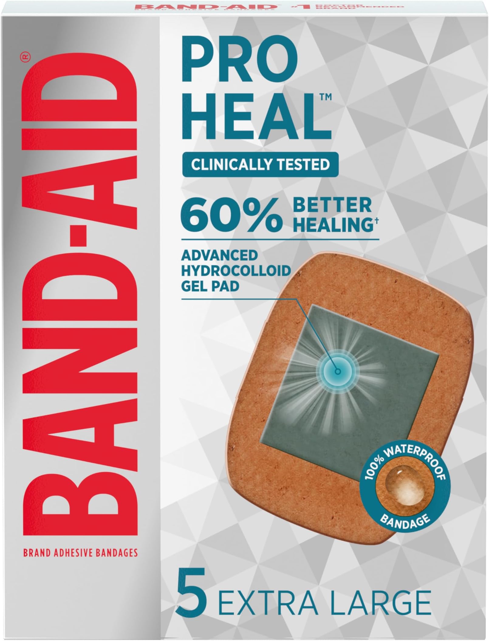 BAND AID COMFORT-FLEX ADHSVE PAD LG 10CT