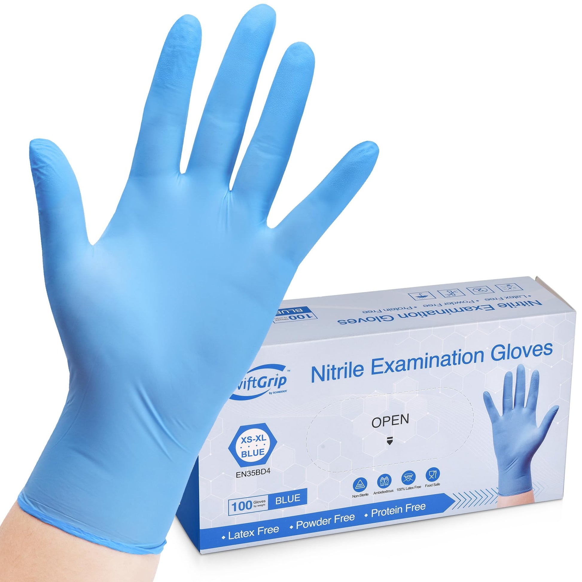 GLOVES NITRILE P/F L/F 3ML LG GLV 100CT