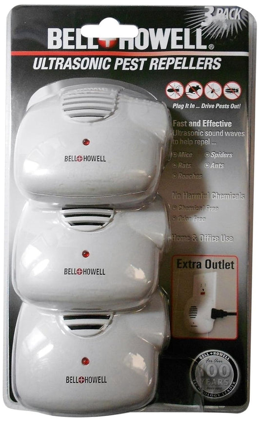 Bell + Howell Ultrasonic Indoor Pest Repeller, 4 count
