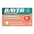 BAYER ASPIRIN LO DOSE CHWTAB ORANGE 36CT