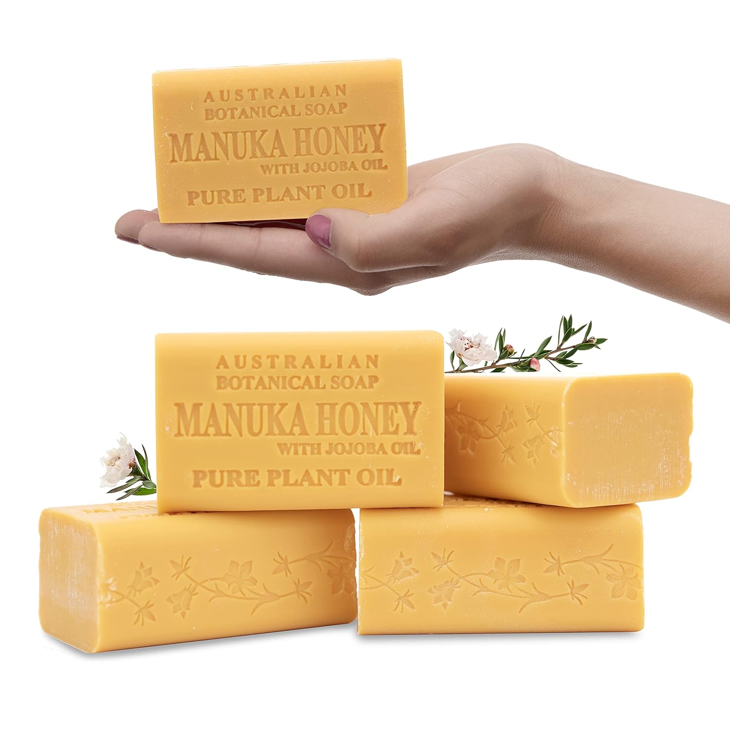 AUSTRALIAN BOTANICAL SOAP BAR SOAP,MANUKA HONEY