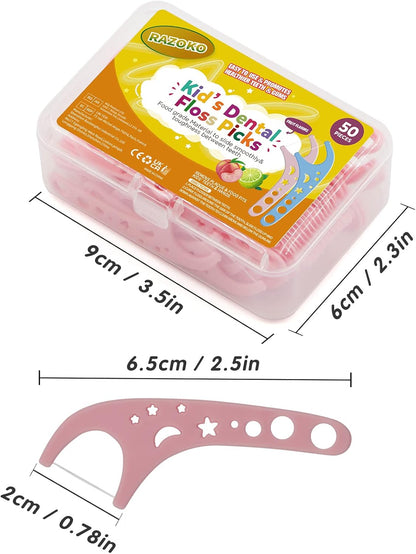 RADIUS FLOSS PICKS,KIDS,BUBLGUM