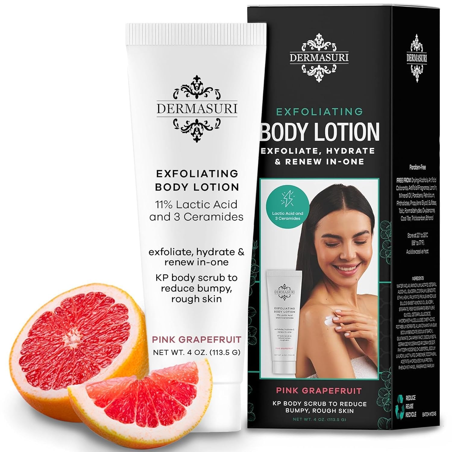 DERMASURI EXFOL LTN GRPFRT 4OZ