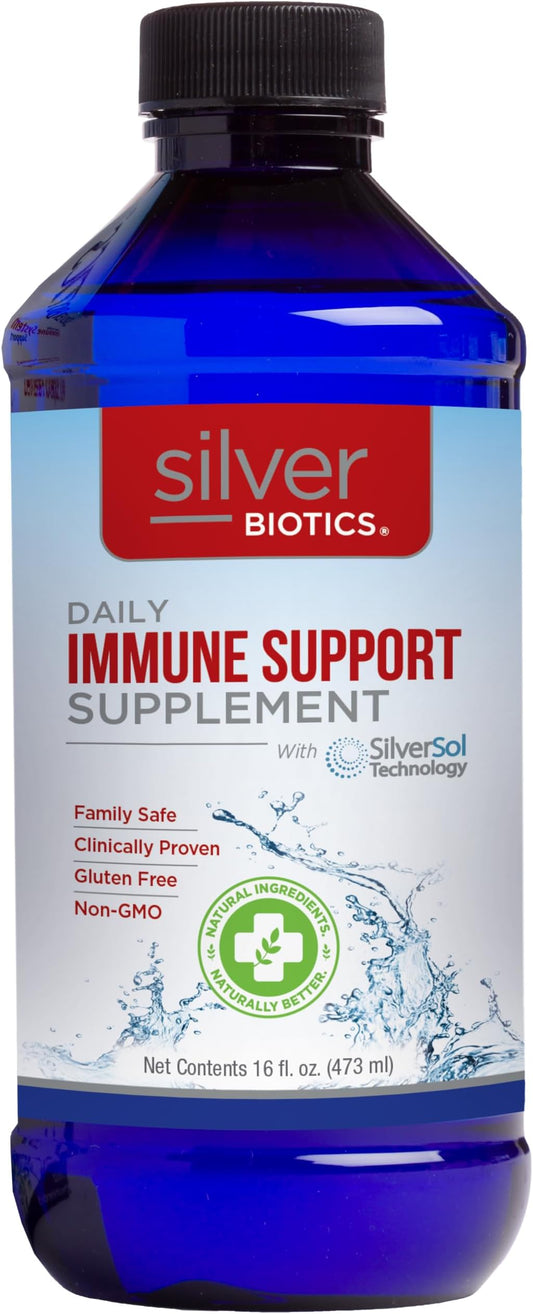 SILVER BIOTICS SUPPL,DLY IMMUN,TRVL,SPRY