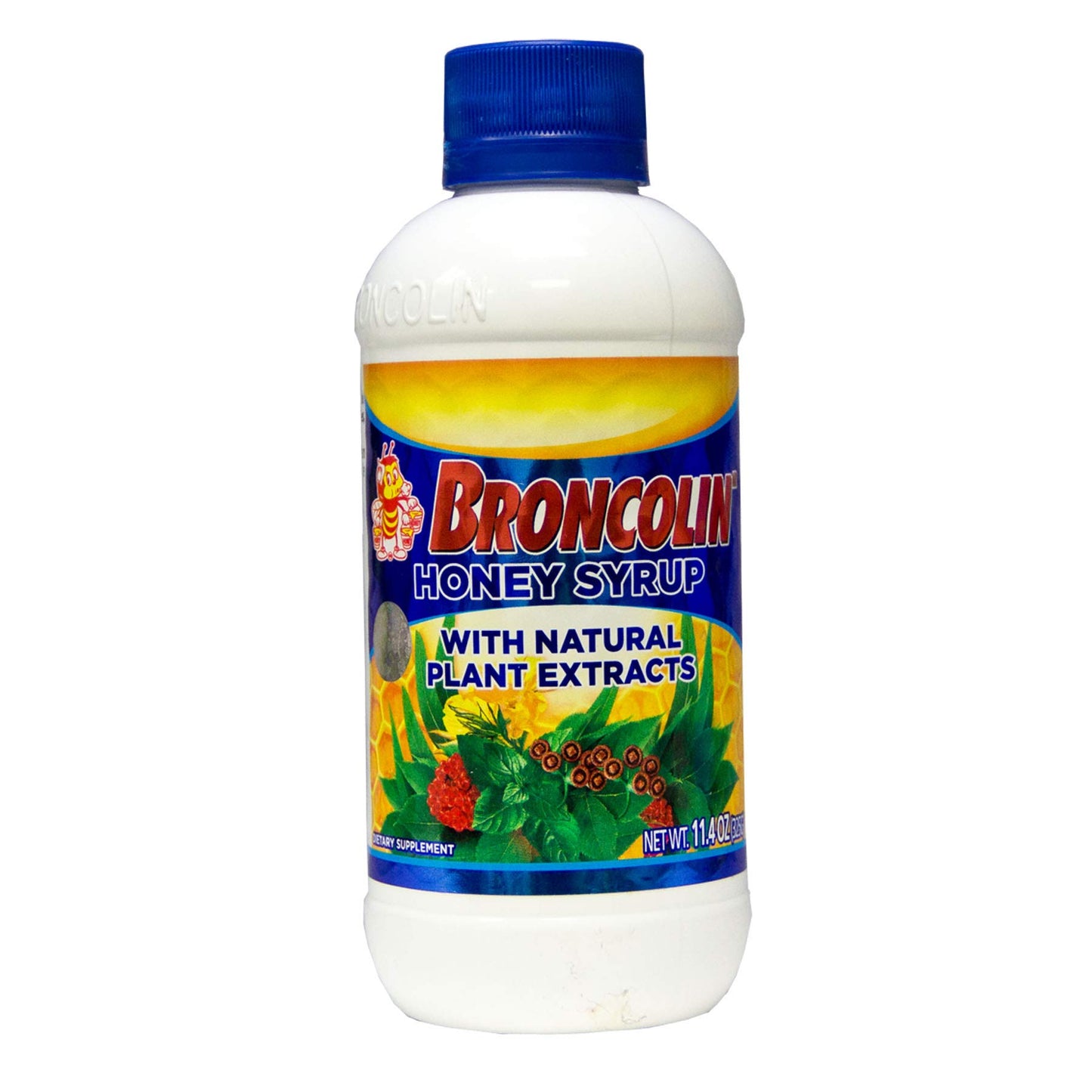 Broncolin Honey Syrup Cough Suppressant with Natural Plant Extracts