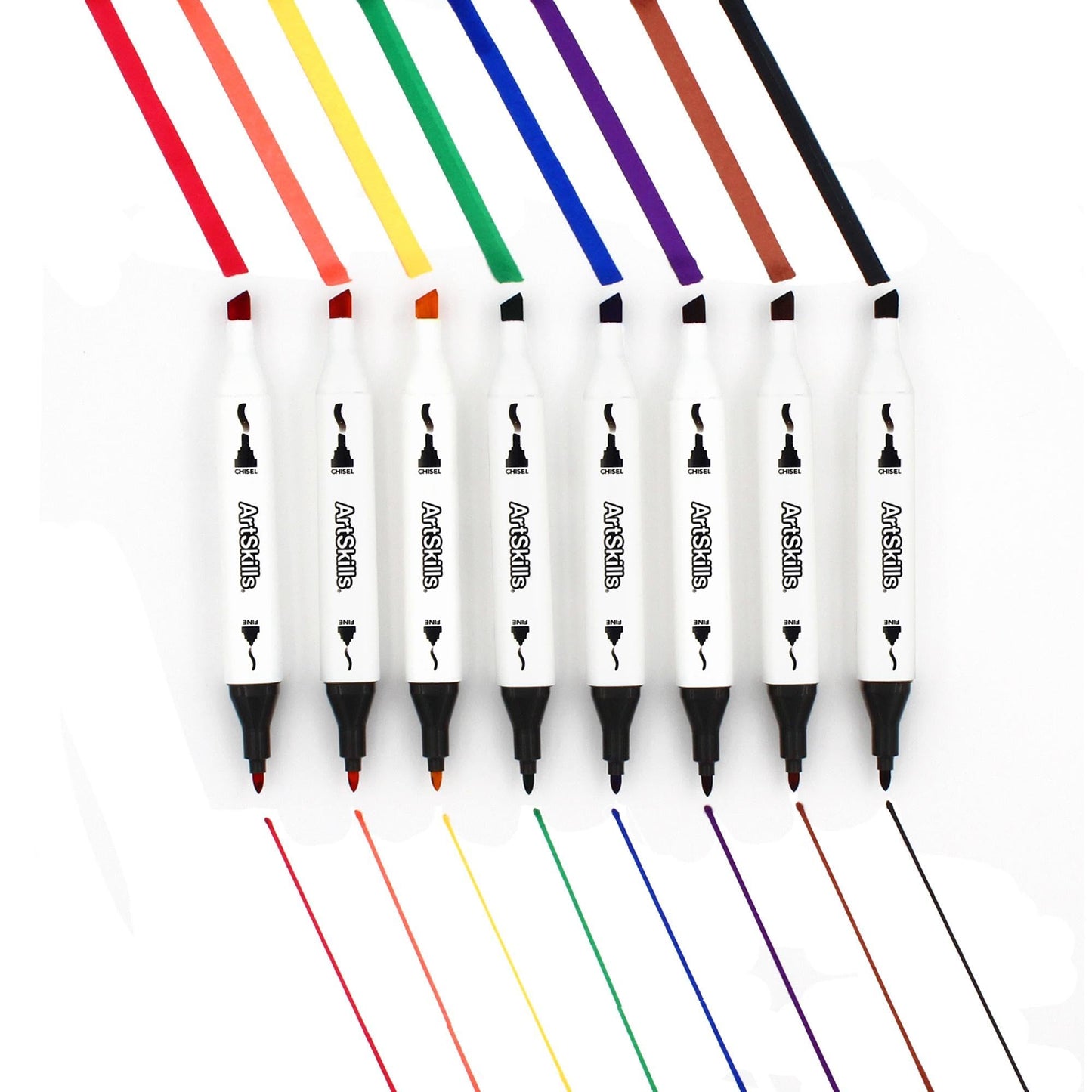 ArtSkills Dual Tip Blendable Permanent Markers, 8 count